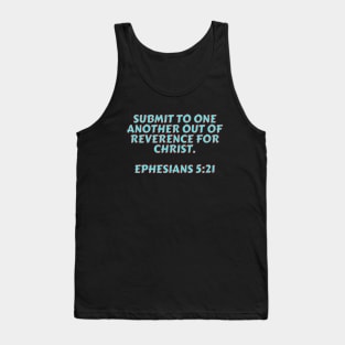 Bible Verse Ephesians 5:21 Tank Top